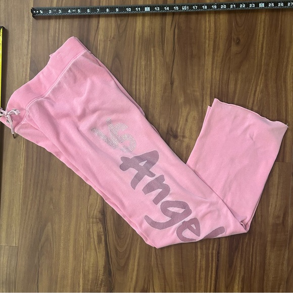 Victoria's Secret Pink Angel Rhinestone Bling Shimmer Joggers - Picture 1 of 14